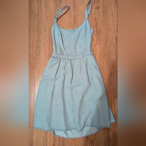 Garage Light Blue Denim Mini Dress